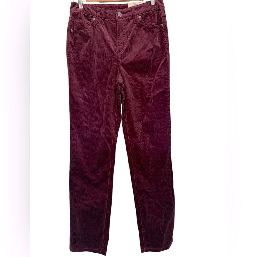 Style and Co Burgundy Corduroy Pants